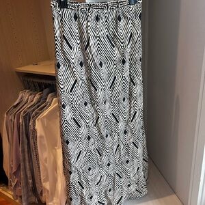 Zara Geometric Black and White Women's Skirt XL part of set